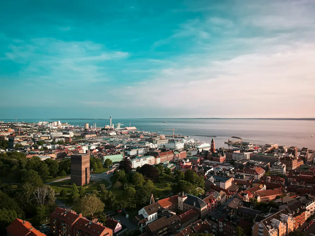 Vy över Helsingborg